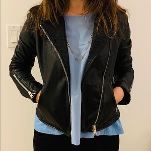 All Saints Hadi Biker Leather Jacket